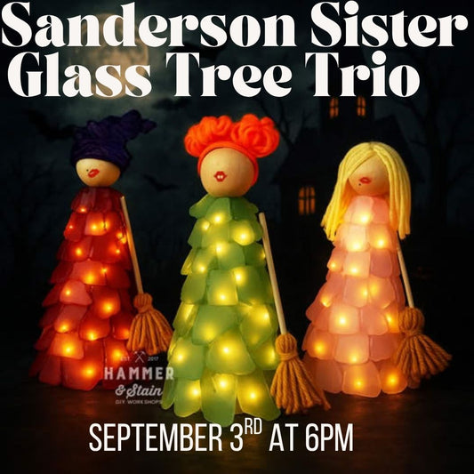 09/03/25 Sanderson Sister Sea Glass Tree Trio Workshop 6pm