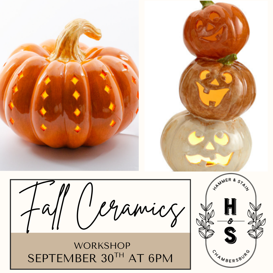 09/30/26 Fall Ceramics Workshop 6pm