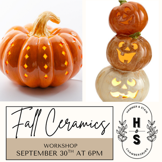 09/30/26 Fall Ceramics Workshop 6pm