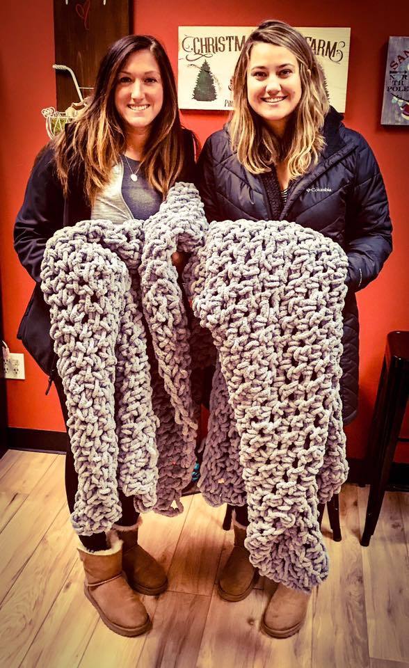 02/01/25 Get Cozy with US! Hand Knit Blanket Workshop 10am