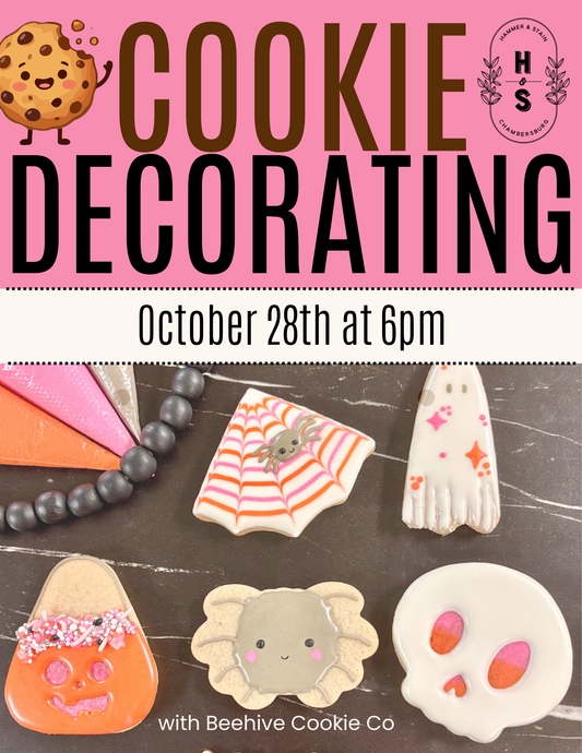 10/28/26 Cookie Decorating Workshop with Beehive Cookie Co 6pm