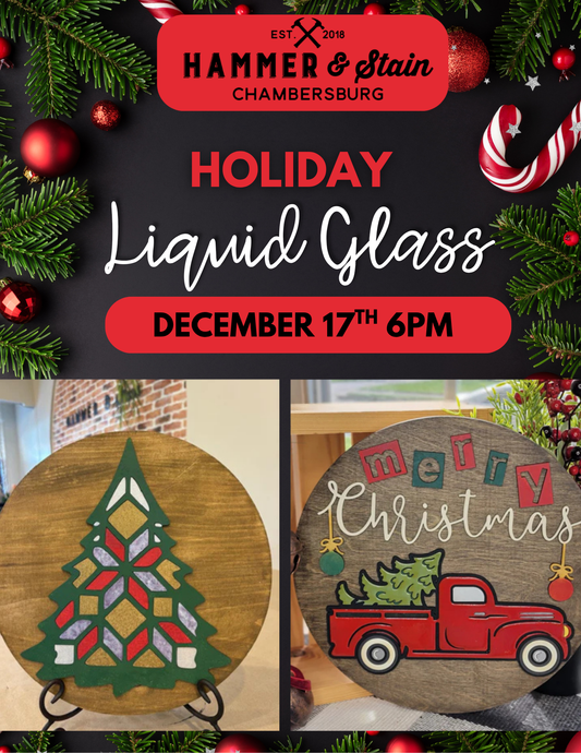 12/17/25 Holiday 3D Liquid Glass Workshop 6pm