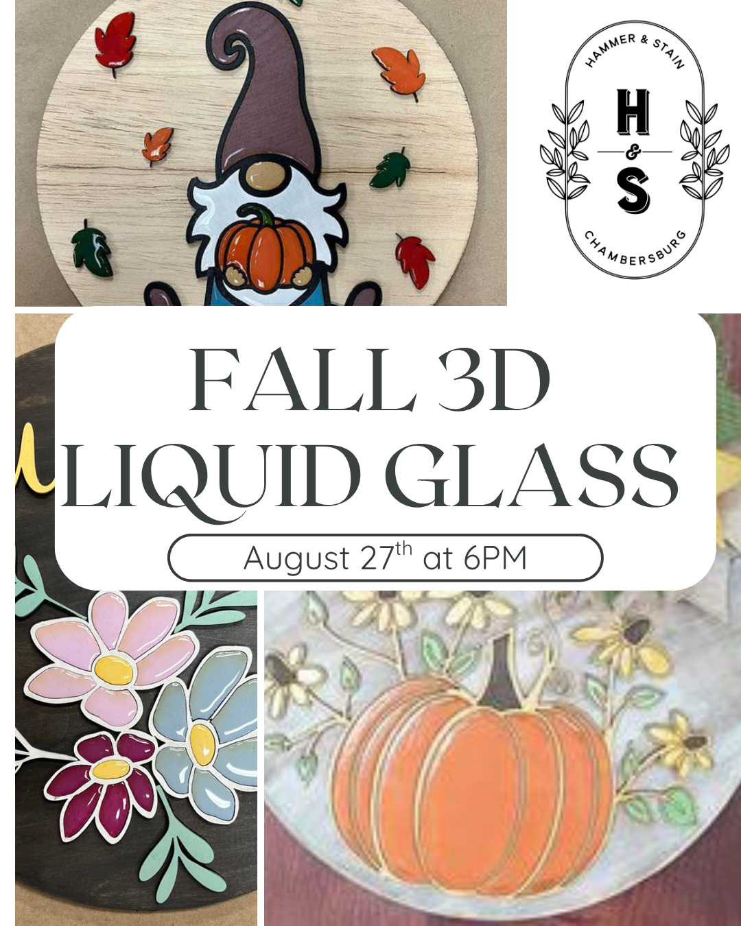 08/27/26 Fall 3D Liquid Glass Workshop 6pm