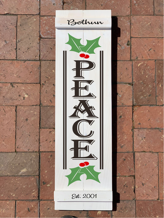 $48 Collection Holiday Mini Home Shutter  (This measures 7"W x 32" L)