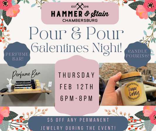 02/12/26 Pour & Pour GIRLS Night Out with Permanent Jewelry 6p