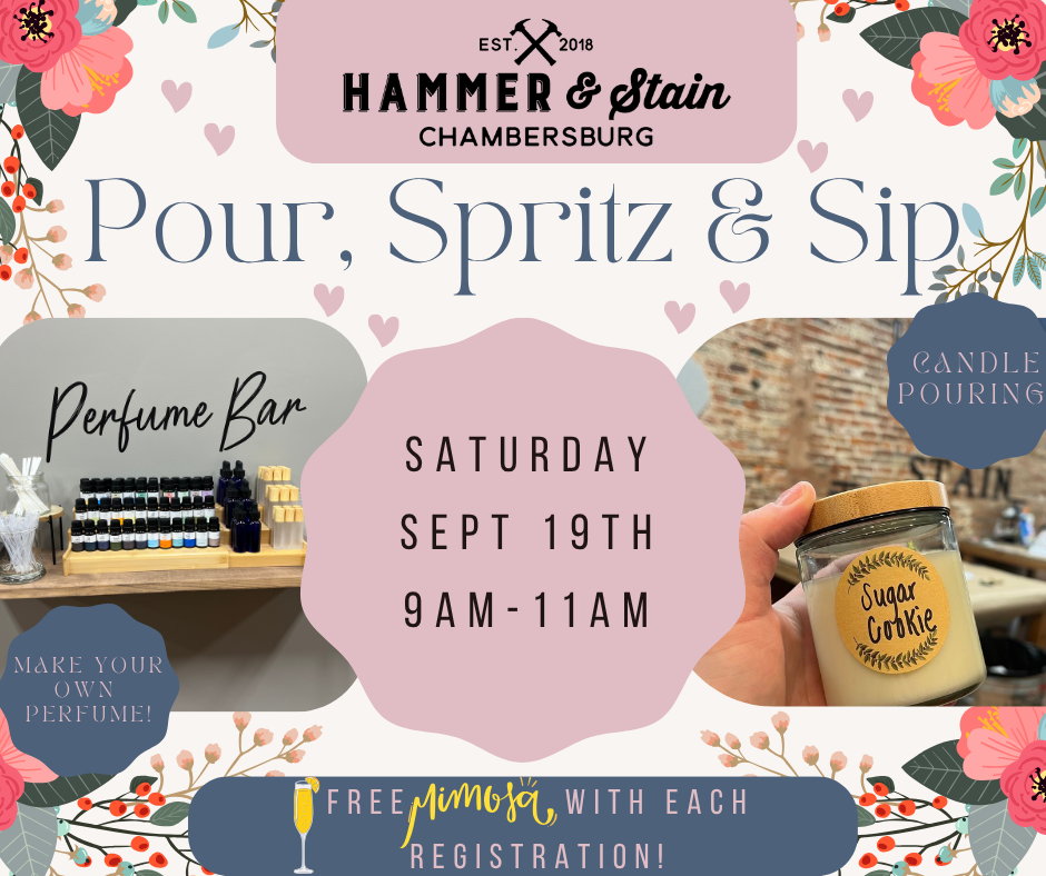 09/19/26 Pour, Spritz & Sip- Perfume Marking & Candle Bar Expierence 9am