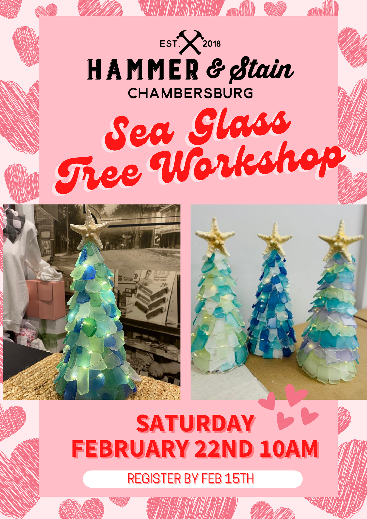 02/22/25 Seaglass Tree Workshop 10am