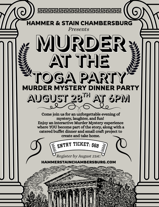 08/28/26 Murder at the Toga Party-Murder Mystery Dinner! 6pm