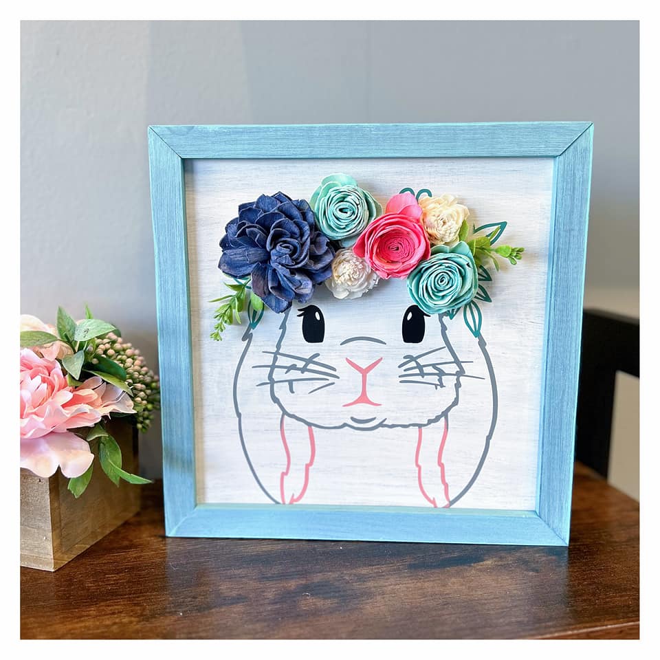 03/13/24 Framed Floral Bunny Workshop 6pm