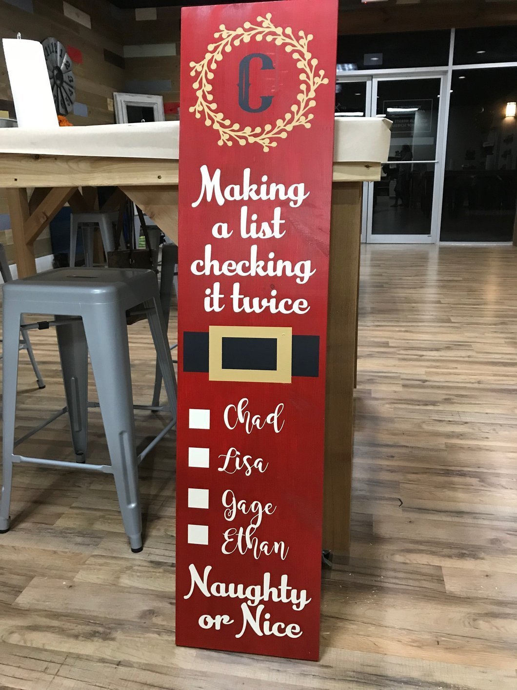 11/05/25 Holiday Porch Planks Workshop 6pm