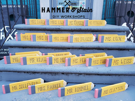 Hammer @ Home - Teacher Appreciation Pencil